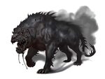 Shadow Mastiff - Pathfinder PFRPG DND D&D 3.5 5E 5th ed d20 